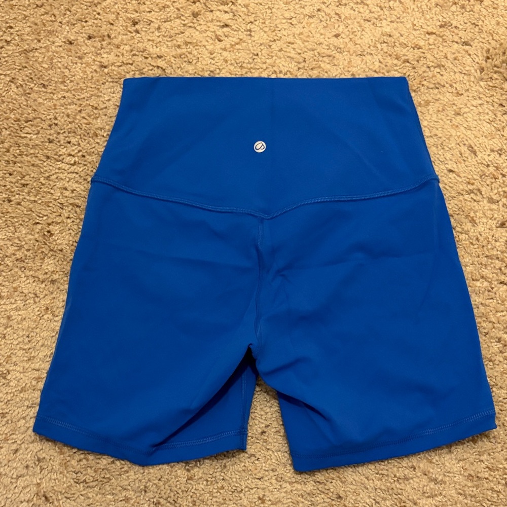 CRZ YOGA Women's Vibrant Blue Bike Shorts